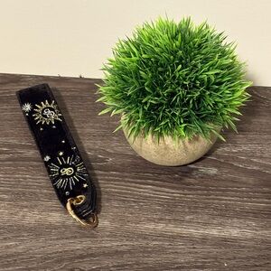 Victoria's Secret Black and Gold Celestial Key Holder